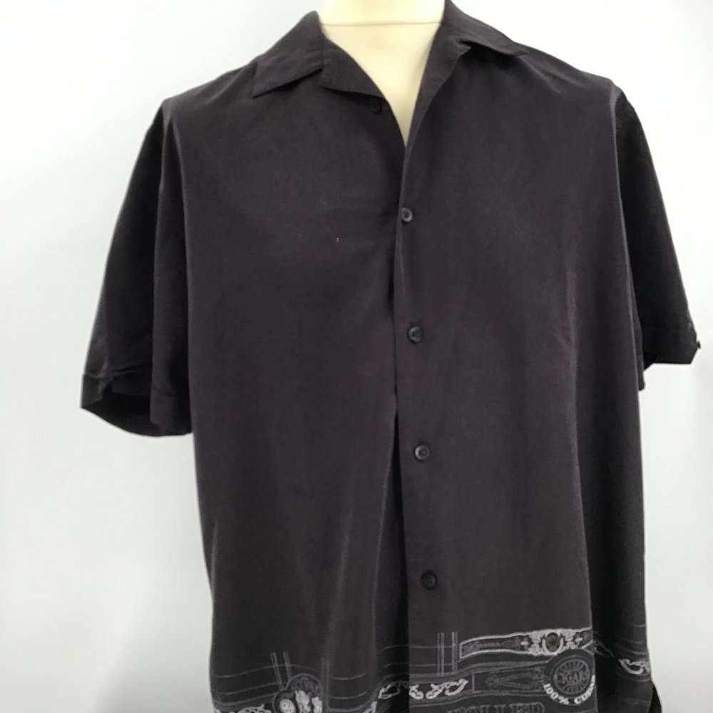 The Havanero Co Men's Cuban Cigar Embroidered Shirt